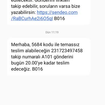 Sendeo Kargom Gelmedi Ve Yalan Söyleniyor
