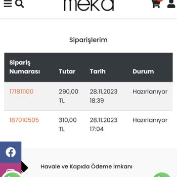Meka Butik Ürün İademi Yapmadı