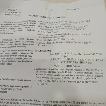 Evkur Ödeme Karmaşası Ve İcra Şoku