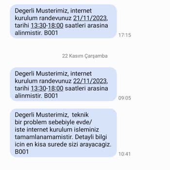 Türk Telekom Kendi Kafasına Göre Kurulum Randevusu Verip Kendisi İptal Ediyor