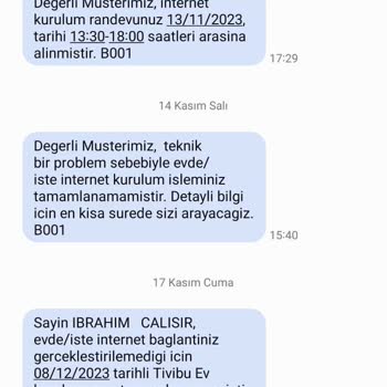 Türk Telekom Kendi Kafasına Göre Kurulum Randevusu Verip Kendisi İptal Ediyor