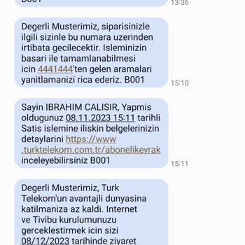 Türk Telekom Kendi Kafasına Göre Kurulum Randevusu Verip Kendisi İptal Ediyor