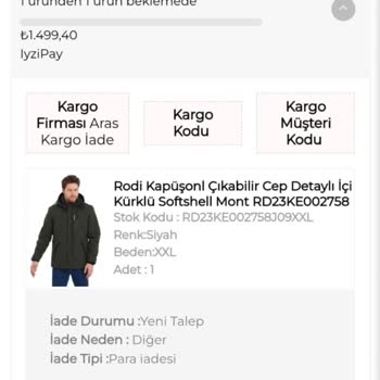 Rodi Jeans Ücret İadesini Yapıyor