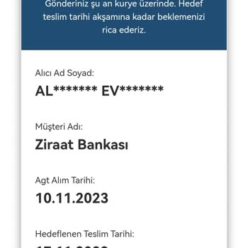AGT Kurye Ziraat Banka Kartımı 26 Gündür Getirmiyor