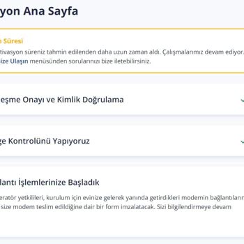 TurkNet Aktivasyon İnternet Bağlama Sorunu