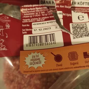 Migros Uzman Kasap Dana Hamburger Köfte Bozuk