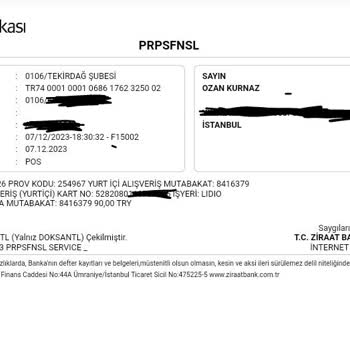 Lidio/Greenpeace Akdeniz Onaysız Ve Habersiz Ücret Artışı