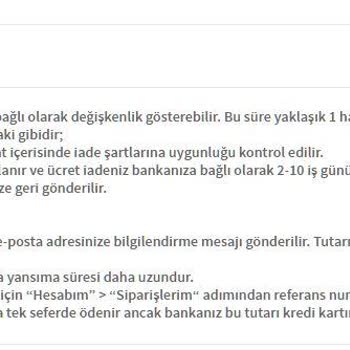 Trendyol Kusurlu Ürün Cayma Hakkı / Ücret İadesi Yapılmıyor