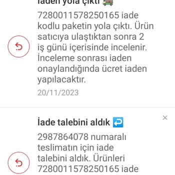 Trendyol Kusurlu Ürün Cayma Hakkı / Ücret İadesi Yapılmıyor
