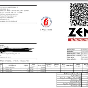 Zen Pırlanta Üretim Hatalı Ürünü Değiştirmemeleri