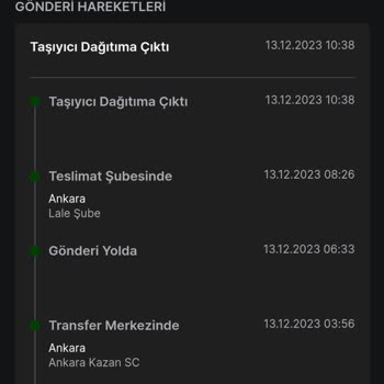 Trendyol Express Ankara'da Bir Kargo Şirketinin Dağıtım Gecikmesi