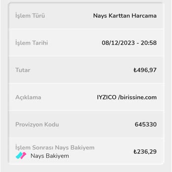 Nays 1. Yıl Kampanyası İadesini Vermiyor