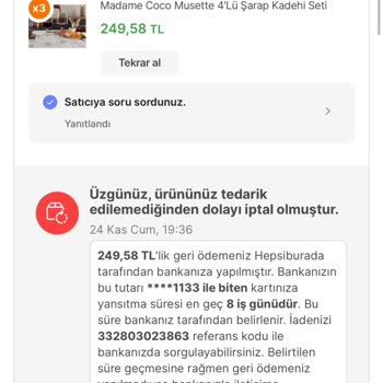 Hepsiburada Ve Madame Coco Haksız Sipariş İptali