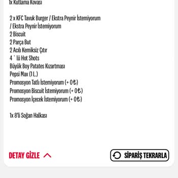 KFC Ücret İadesi Yapılmaması