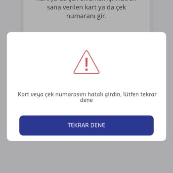 Sodexo Kart Ya Da Çek Hatası