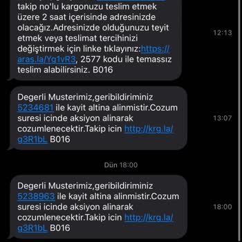 Aras Kargo Kargo Şubesinin Dağıtım Hizmeti Hakkında Şikayet