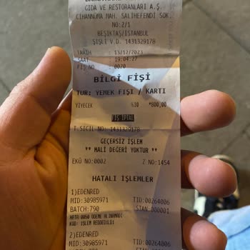 Ticket Restaurant Ticket Ödeme Sorunu Ve İade Talebi