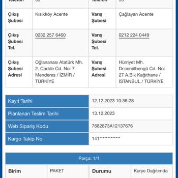 Sürat Kargo Teslimat Dağıtımda Mesajına Rağmen Teslimatımı Yapmadı
