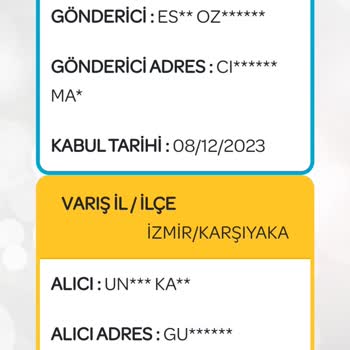 PTT Kargo Kargo Dan Eser Yok