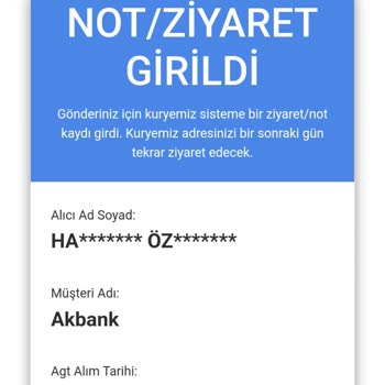 Kredi Kartımın Teslimatı Hakkında Akbank Bir Şey Yapmıyor