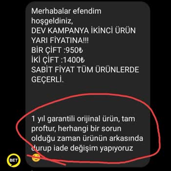 Krampon BET Benim Aldığım Kramponu Yanlış Gönderip İade Etmediler