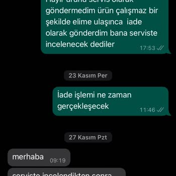 Oyuncakhobi Çalışmayan Ürün Gönderip Ürünü İade Alıp İade Tutarı Ödenmiyor
