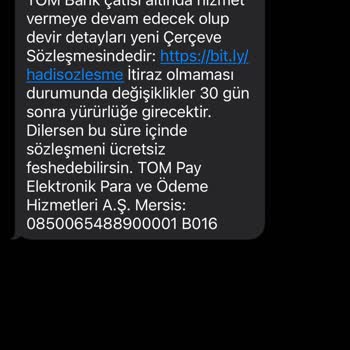 Tompay Sözleşme İptali