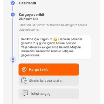 AGT Kurye Tarafından Teslim Edilmeyen Ürünüm