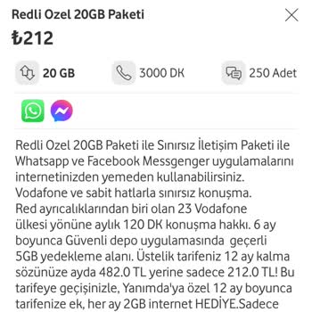 Vodafone Etik Olmayan Tarife Teklifleri