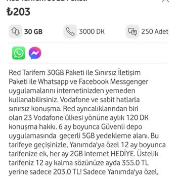 Vodafone Etik Olmayan Tarife Teklifleri