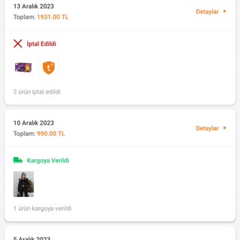 Trendyol Kart İptal İade