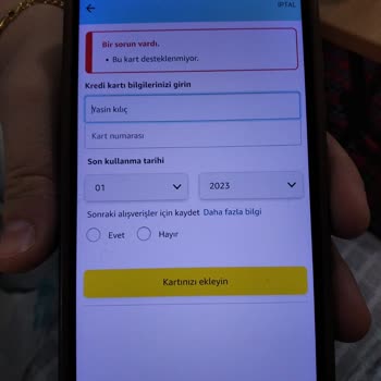 Amazon Ve Troy Kart Sorunu