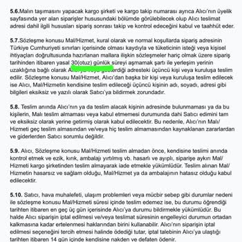 A101 Teslim Edilmeyen Ürün