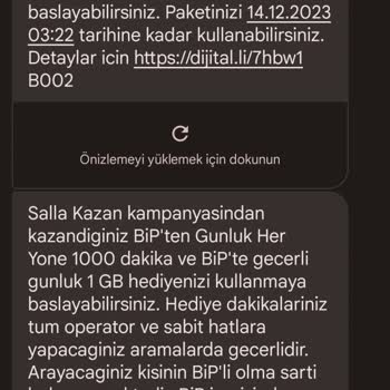 Turkcell Hediye İnternet İle Aldatma
