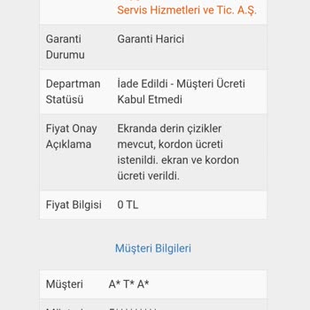 Huawei Müşteri Mağduriyeti. KVK Servis Kalitesizliği