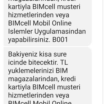 Bimcell Bakiyesinin Anında Sıfırlanması
