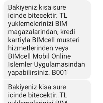 Bimcell Bakiyesinin Anında Sıfırlanması