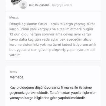 Gardırop Teslim Edilmeyen Ücret İadesi