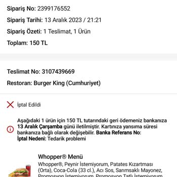 Trendyol GO Yemek Siparişi