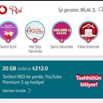 Vodafone Taahhüdün Bitişi Tarife Haksızlığı