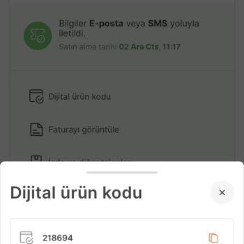 Aytemiz Dijital Kod Aldım Hepsiburada Üzerinden Aytemiz Petrol 150₺ver