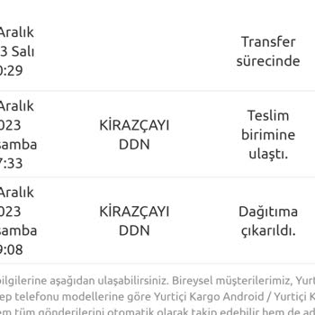 Yurtiçi Kargo Dağıtımda Gecikme Sorunu