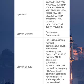 BELBİM (İstanbulkart) İstanbul Karta Abonman Yükledim Ama Olmadı