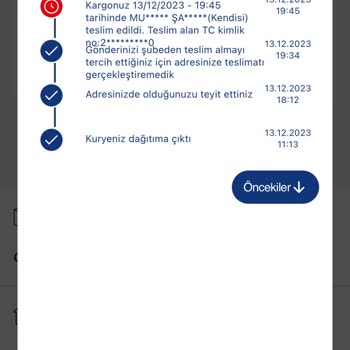 Aras Kargo Dağıtımı Eve Yapmadan Tekrar Şubeye Kargom Teslim Edildi,