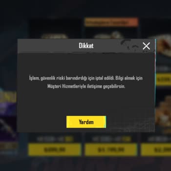 PUBG (Pubgmobile.com) İşlem Güvenlik Riski Barındırdığı İçin İptal Edildi!