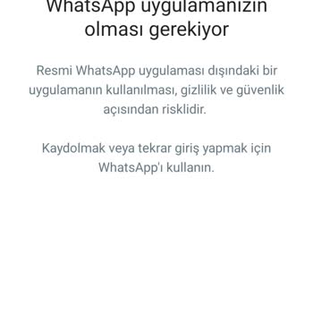 WhatsApp'a Giriş Yapamıyorum!