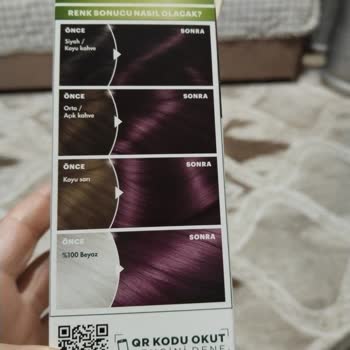 Garnier Saç Boyası Patlıcan Moru Kızıl Oldu