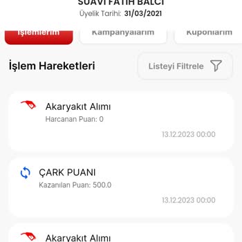 Total Maslak Mehmetçik Vakfı Yüklenmeyen Puan