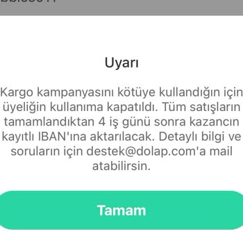 Dolap Hesabımı Kapattı