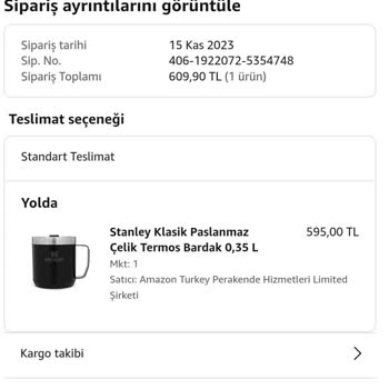 Amazon 1 Aydır Yolda Gözüken Ve Bana Ulaşmayan Siparişim Hakkında